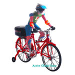 Electronic Bicycle & Cyclist Toy